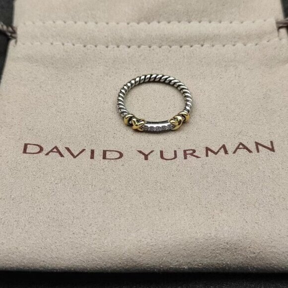 ☘︎David Yurman☘︎ Cable Edge Band Ring Sz:8